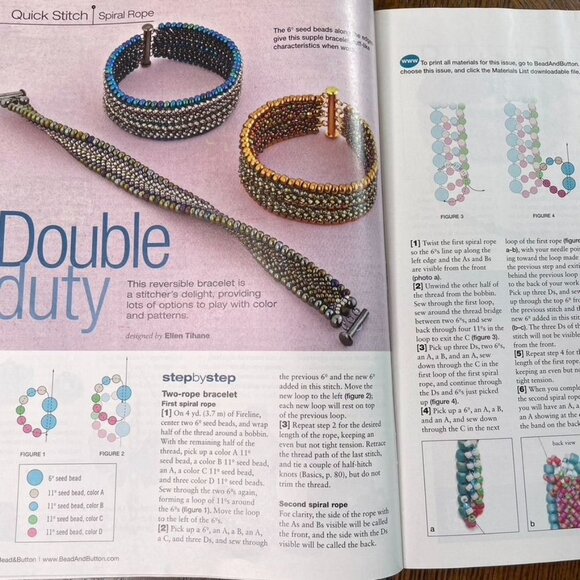 Bead & Button Magazine Jewelry Crafting Book u August 2012 Issue 110 - Picture 7 of 8